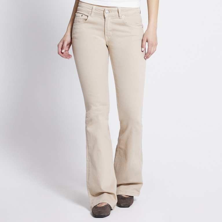 Low waist bootcut jeans "Low Boot" Khaki